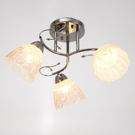 Economic Service Service Pion 3x60W E27, chrome 46x46x21 cm-1