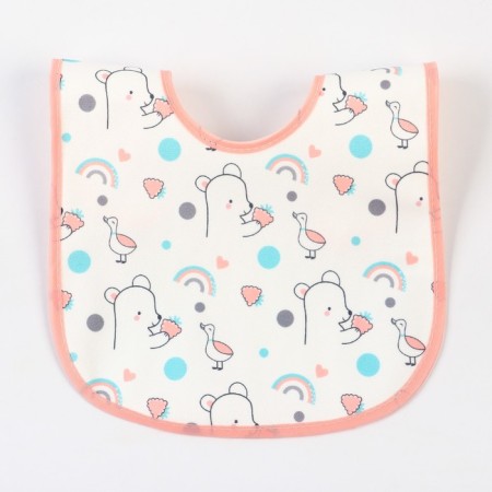 Badion of the children's baby I (packing 10 pcs., Pink edging)-4