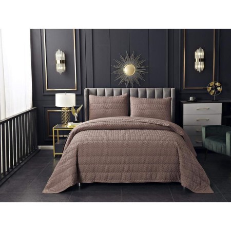A set with a bedspread "Irma", size 230x250 cm, 50x70 cm - 2 pcs, color of Mokko