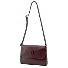 Messenger bag, valve department, burgundy color 21x26x7cm