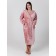 Women's robe with a hood, size 56, Rose color