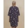Female dress, size m, dark blue color