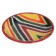 The plate of Rishtan ceramics "Atlas", multi -colored, flat, 15 cm
