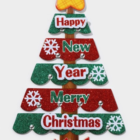 Decorative decoration (suspension) "New Year tree" 40x22.5 cm-2