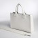Female bag Textura, tout, medium size, white color