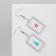 Acryl Earrings "Cars" drop and star, color pink blue