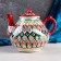 Rishtan ceramics "Patterns", 1600 ml, red