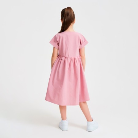 Платье для девочки MINAKU: Cotton Collection цвет сиреневый, рост 152-2