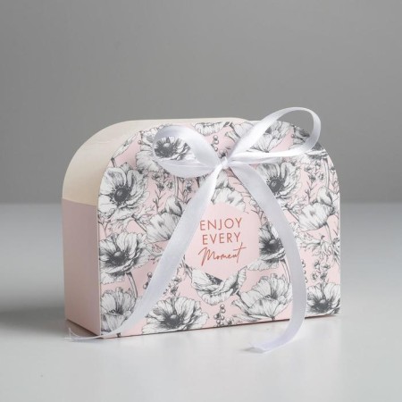 Carriage for flowers folding "Enjoy EVERY MOMENT", 17 × 13 × 7 cm-1