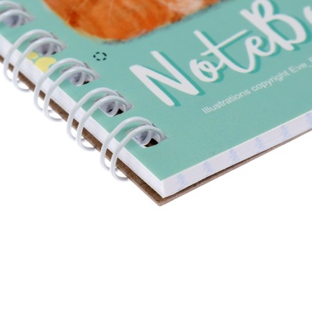 Notebook, A7, 40 sheets, in a cage, on a crest, "Koshariki", cover coated cardboard, OFSET block, mix-2