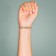 Tattoo on the body Black "Bracelet. I love" 20x3 cm