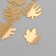 Decor for creativity plastic mirror "leaves" set 6 pcs