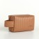Lightning cosmetic bag, brown color