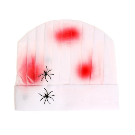 Carnival hat "Cook" with blood and spiders-6