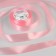 Satin tape, 25 mm × 23 ± 1 m, pink color No. 04