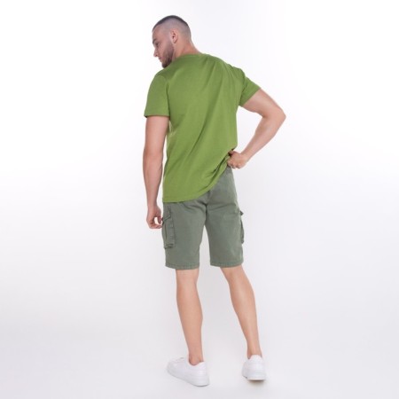 Male shorts, dark green color, size 48-50 (33)-4