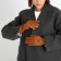 Gloves are female, dimensionless, without insulation, red color