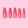 Patch nails, 100 pcs, in a container, pink color