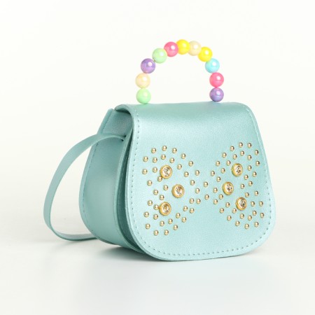 Baby bag on the valve, the color is turquoise