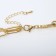 Pype "chain" flat disk 2 threads, color gold, 42 cm