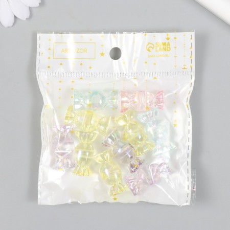 Busina Plastic for creativity "Candy" multi -colored 1.3x1.3x2.9 cm-3