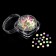 Rhinestones for "neon" decor, multi -sized, glow in the dark, multi -colored