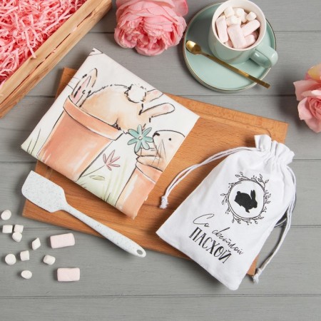 Gift set "with light Easter" towel 40x73cm, spatula