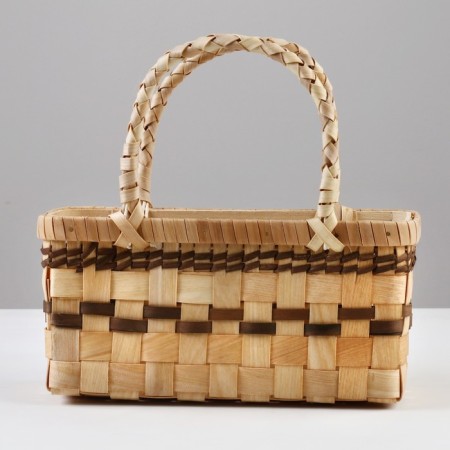 Wicker basket, 27.5 x 11 x 13/26 cm, sequoia-1