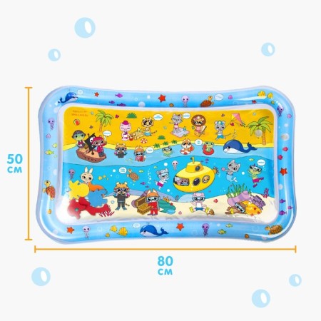 Aquacrice inflatable developing water rug “squads”, 80x50 cm., Baby me-1