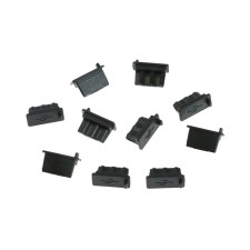 Type-C plug, black, set 10 pcs