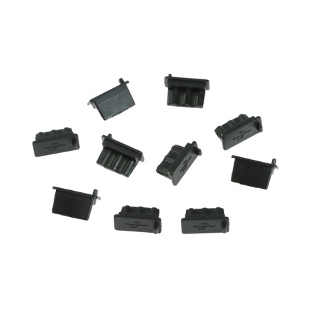 Type-C plug, black, set 10 pcs