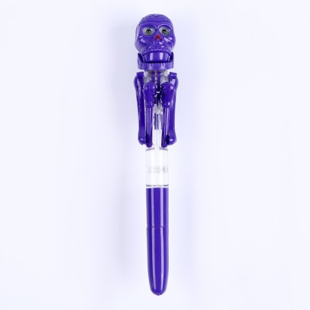 Funny pen "skeleton", boxer, eyes glow, mix colors-2