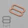 Straps regulator, metal, 10 mm, 20 pcs, gold color