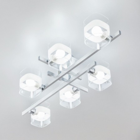 Ceiling Citilux “Virta” CL139260, 86x40x18.5 cm, 6x60W, E14, Gray color-11