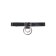 Pecado BDSM chocker-sewer, ring in the ring, genuine leather, black