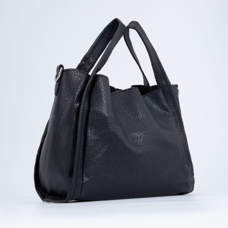 Bag Women's Tout on the button, a cosmetic bag with a zipper, black color-1