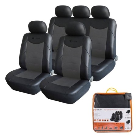 Universal Consul seats, 11 items, eco -leather, black/gray