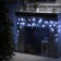 Garland "fringe" 3 × 0.5 m, IP20, dark thread, 80 LED, white glow, 8 modes, 220 V
