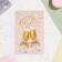 Postcard "On the Day of Wedding!" champagne glasses, 12.5x19.5 cm