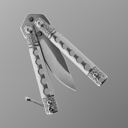 Knife Knock "Killer" 11cm, blade 40mm/1.1 mm, silver-1