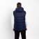 Warm vest of men's, the color is dark blue, size 50
