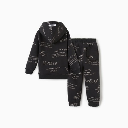 Kids' costume (sweatshirt, trousers) KAFTAN LEVEL UP R.38 (146-152), gray-12