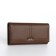 Women's wallet on a magnet, brown color