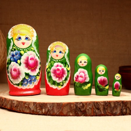 Matryoshka 5-doll "Inga", 14-15 cm