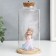 Souvenir Polystone Light "Girl with brown hair, ears and pen" 10x10x20.5 cm