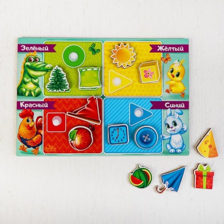 Puzzle Velcro "Colors and Forms"-2