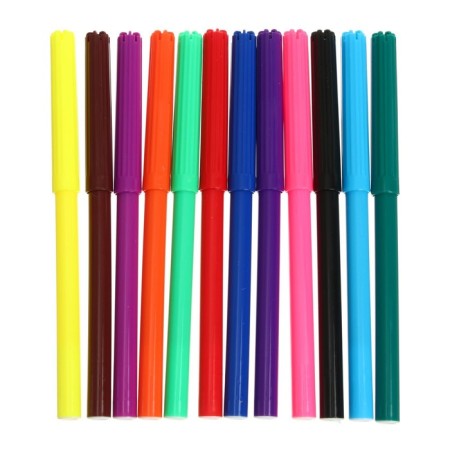 Flomasters of 12 colors Devente Pastel, with a ventilated cap, on a water -based, line width 4.6 mm-1