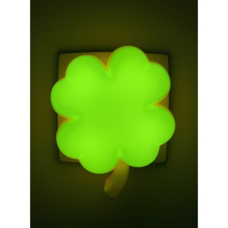 Non-light nightlight NN-606-LS-GR in a socket with a light sensor, green color-4