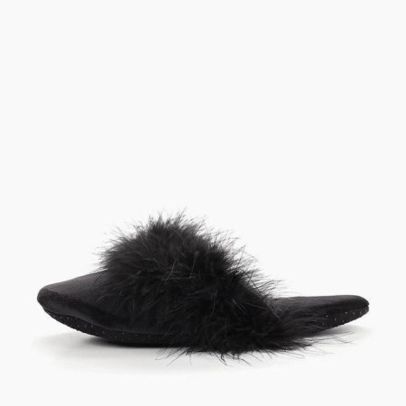 Slippers # 1 female, size 36.5, black color-4