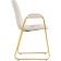 Stool on the Lana Metal Carcass Metal/Building Fabric, Gold/White 57x56x88 cm
